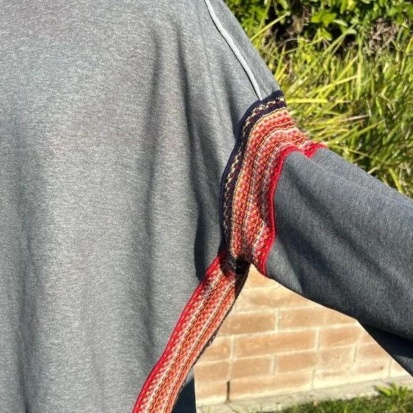 NATURAL LIFE Charcoal Red Knit Top - Picture 2 of 7